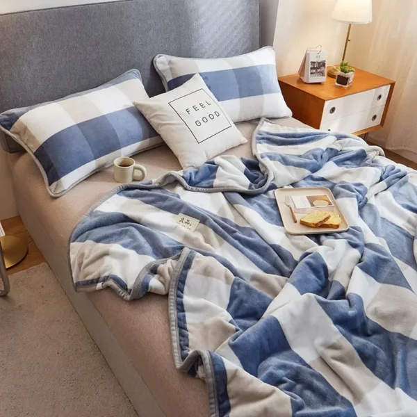 Ins Checkerboard Classic Plaid Sofa Blanket - Image 3