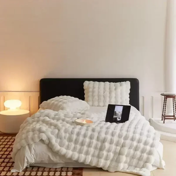 Warm Tuscan Imitation Fur Super Soft Blanket