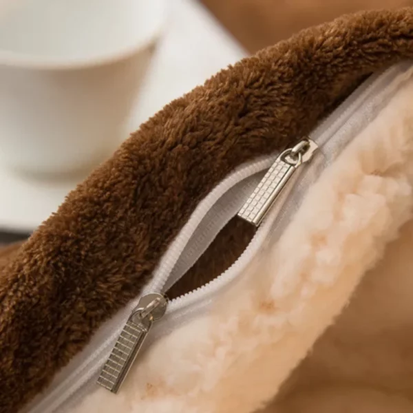 Sherpa Fleece Double Sided Wool Lightweight Throw Blanket - Image 6