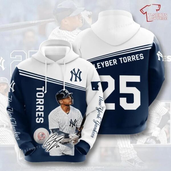 Men's New York Yankees Aaron Judge 3D Hoodie