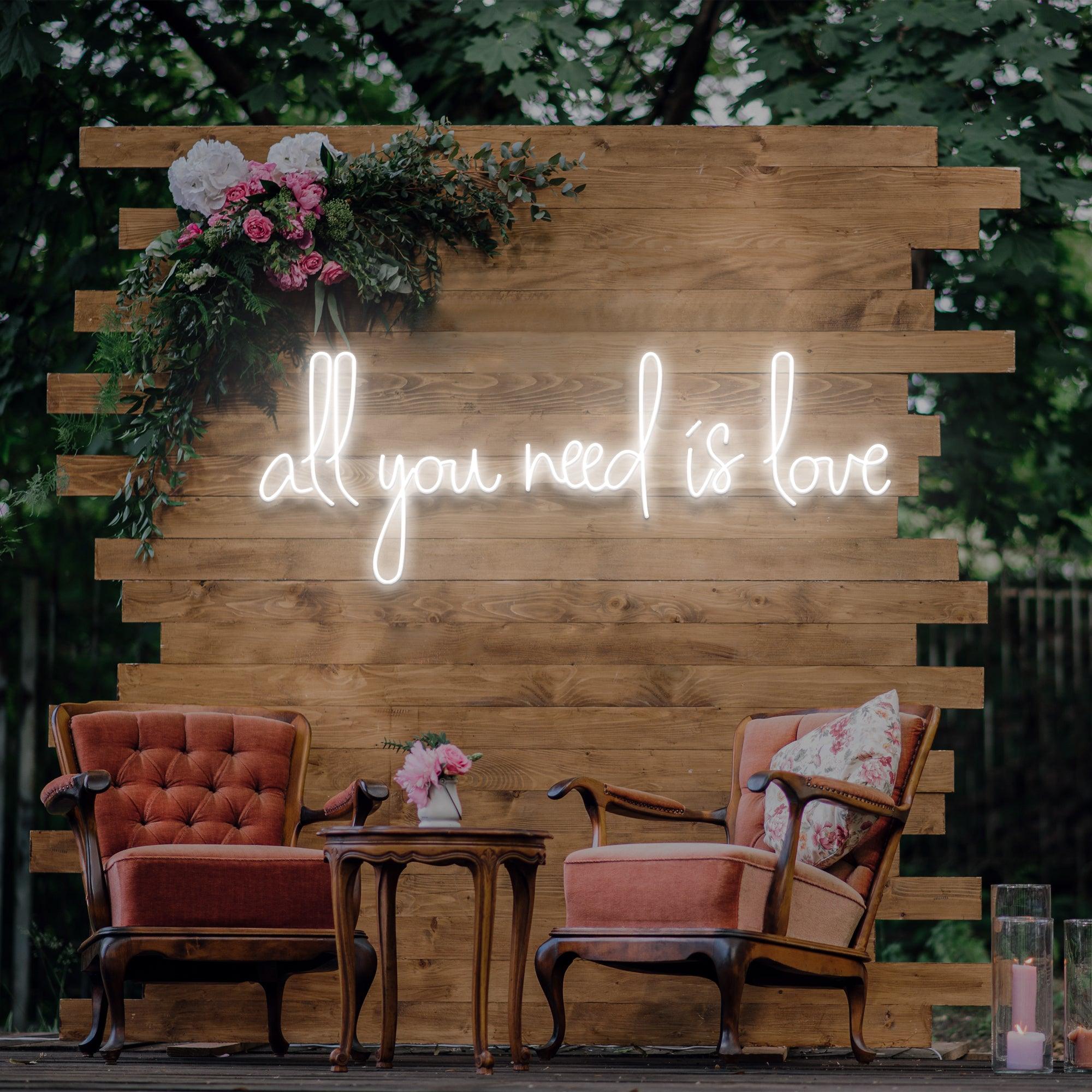 All You Need is Love Neon Sign