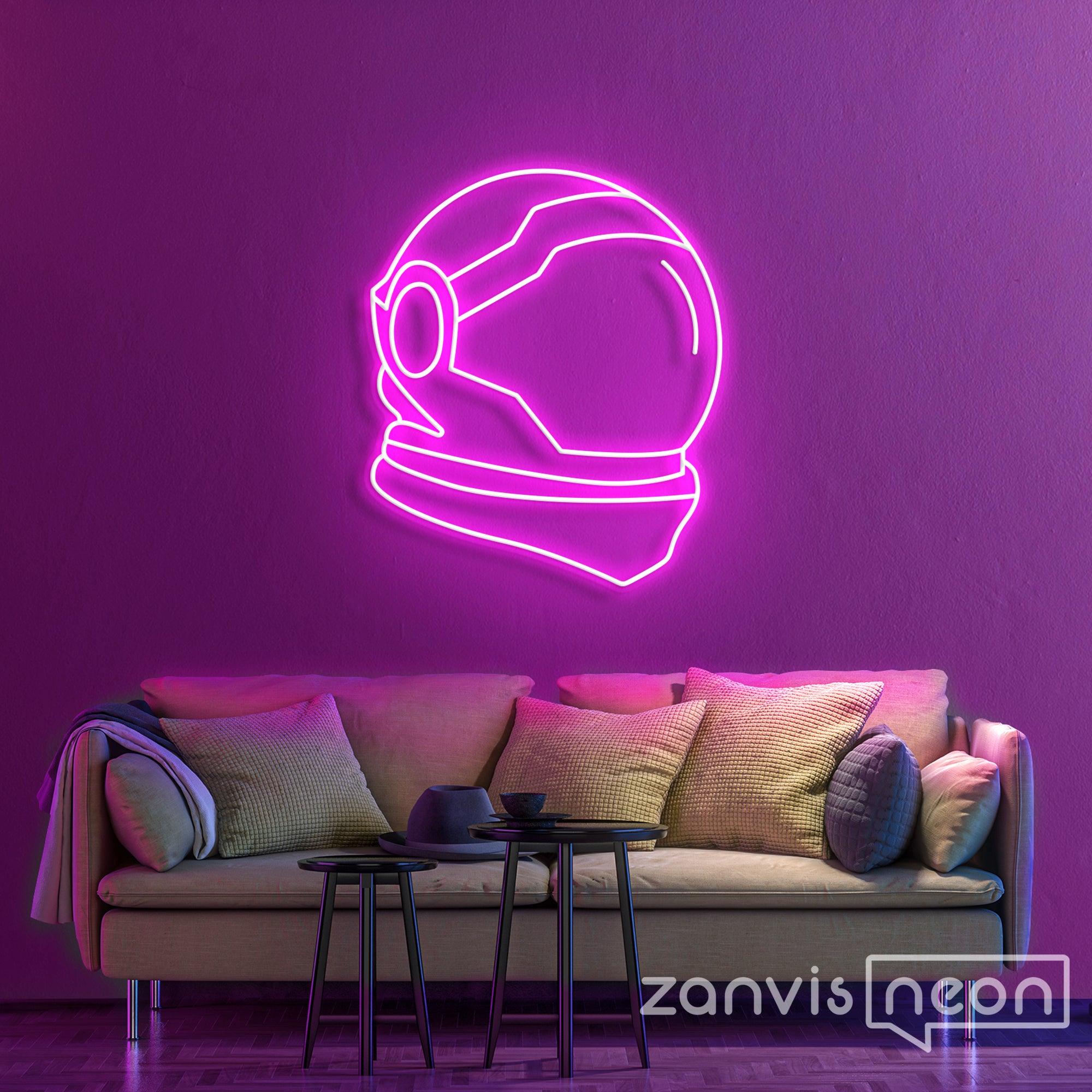 Astronaut Helmet Neon Sign