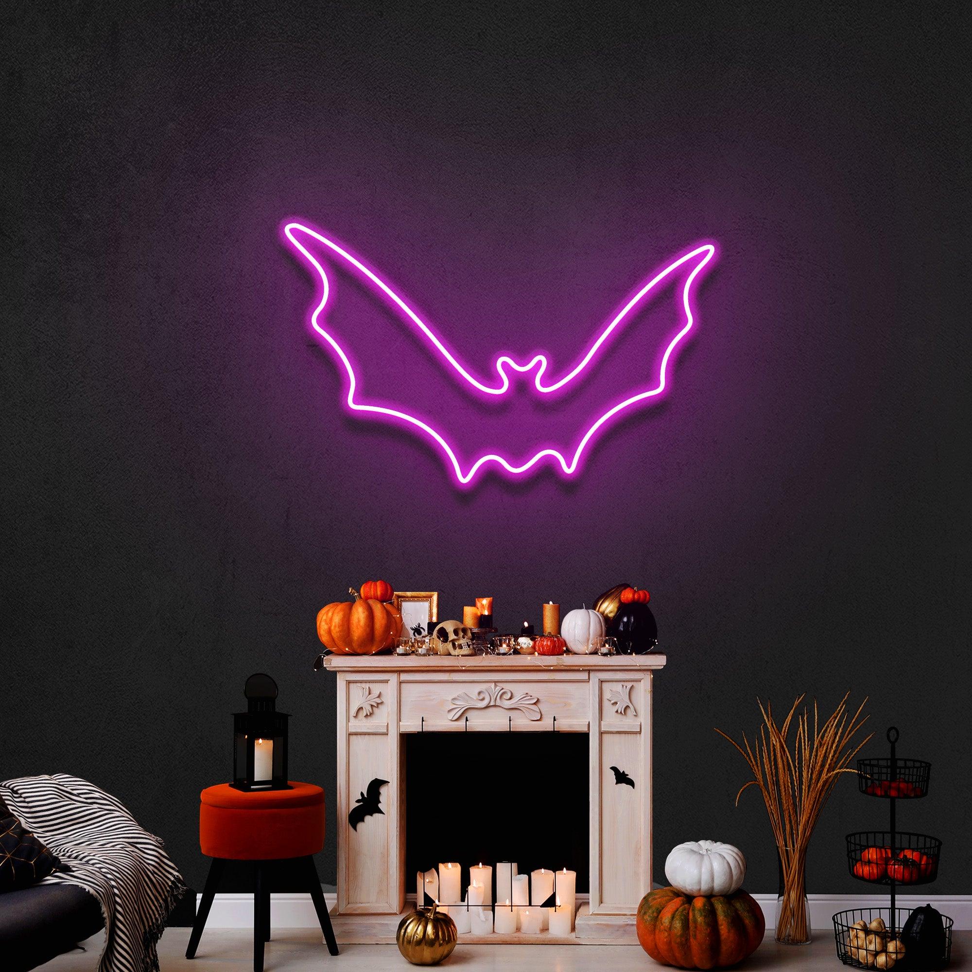 Bat Silhouette Neon Sign - Halloween