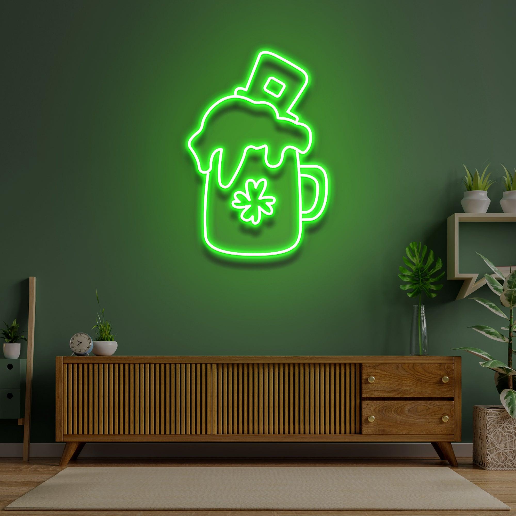 Beer Saint Patrick Day Neon Sign
