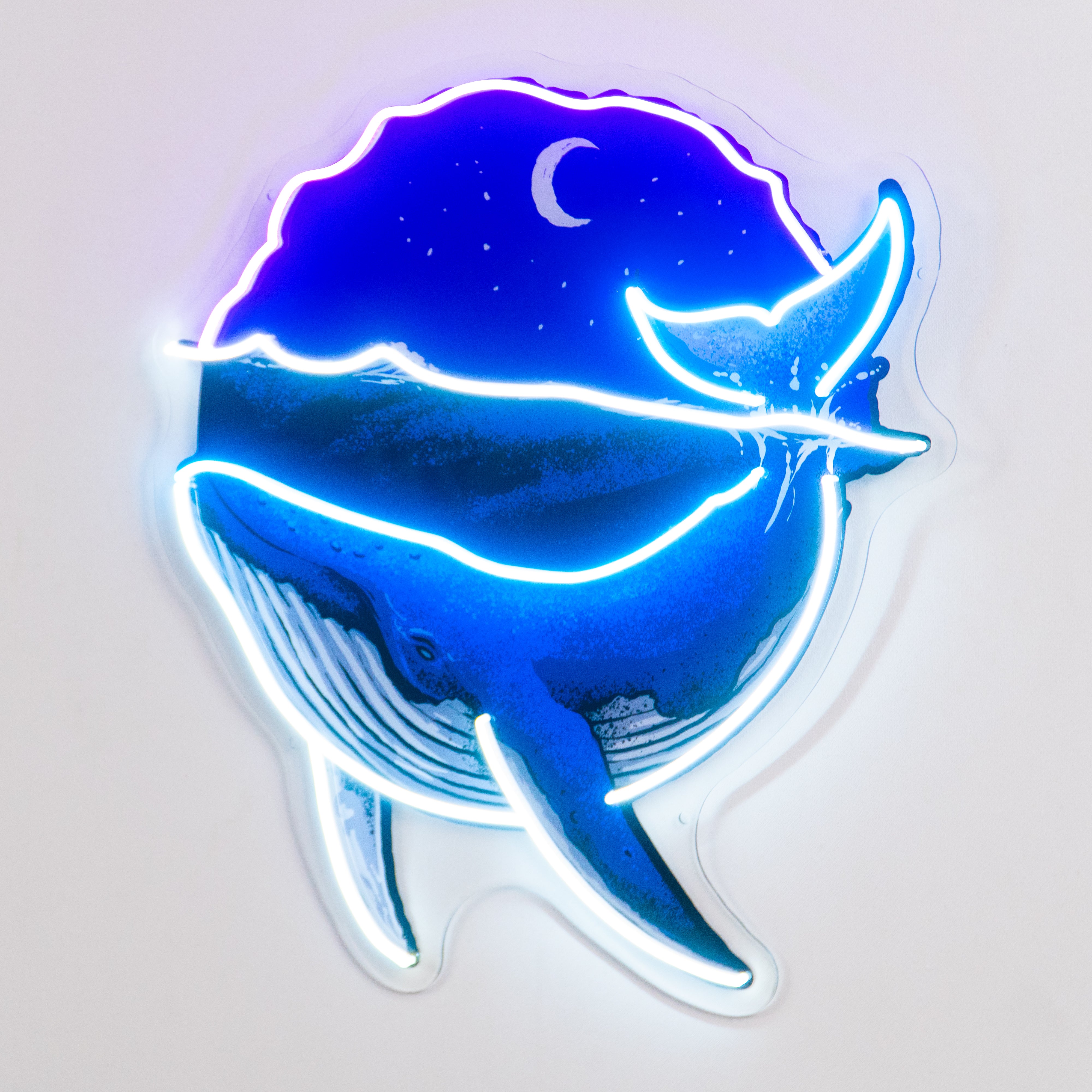 Blue Whale Ocean LED Neon Sign Light Pop Art