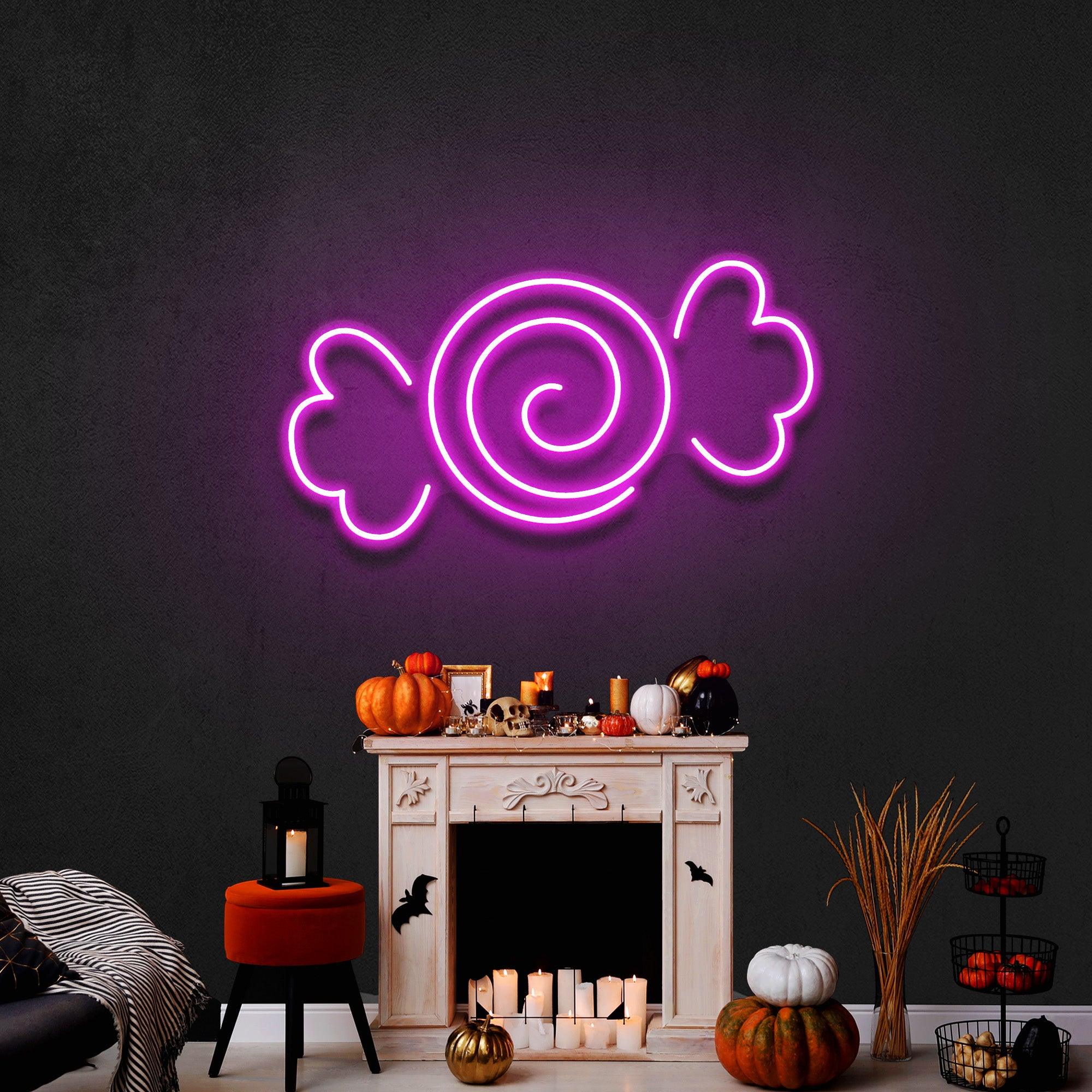 Candy Halloween Neon Sign