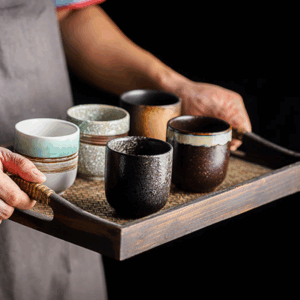 Alternative view of Ceramics Mugs Drinkware Coffee, Japan Style Black