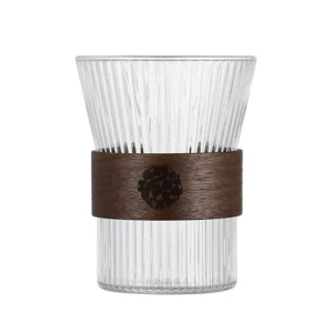 Alternative view of Vertical Stripe Coffee Mug Heat-Resistant Glass Cups