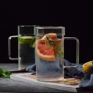 Alternative view of Handmade Heat Resistance Clear Glass Mug 700ml