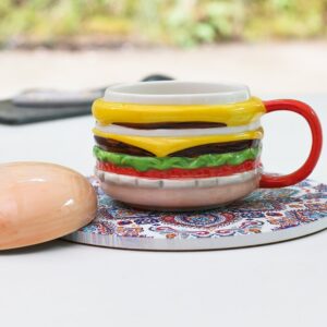 Alternative view of Ceramic Underglaze Color Creative Hamburger Mug