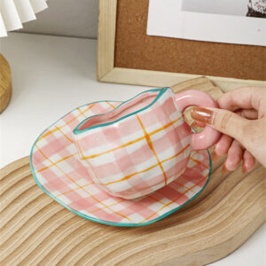 Alternative view of Hand-painted Flower Ceramic Mug With Saucer