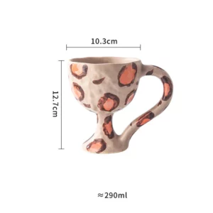 Alternative view of Handmade Hand Painted Goblet Mug Ceramic, Style 2