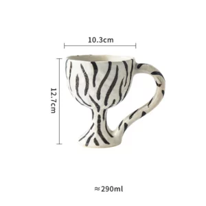 Alternative view of Handmade Hand Painted Goblet Mug Ceramic, Style 1