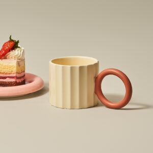 Korean Coffee Mugs Tea Milk Drinking Water, Beige