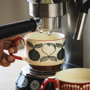 Alternative view of Retro Flower Ceramic Coffee Mug 300ml