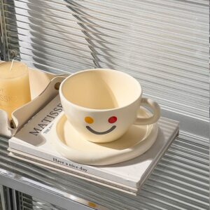 Alternative view of Hand-Held Smiling Face Ceramic Coffee Mug