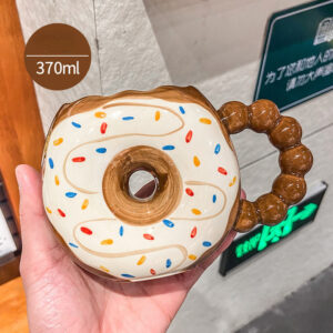 Alternative view of 370ML Creative Donut Ceramic Mug Cute
