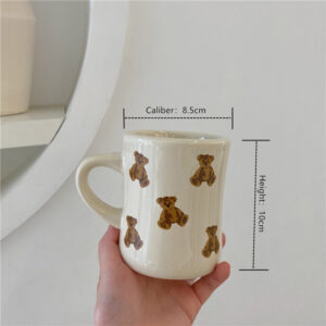 Alternative view of Cartoon Bear Ceramic Coffee Mug Chocolate Bear Mug
