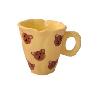 Alternative view of Yellow Cute Bear Orange Tulip Mug Creative